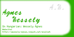 agnes wessely business card